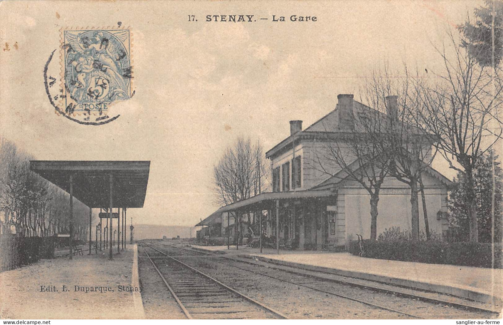 CPA 55 STENAY / LA GARE - Other & Unclassified