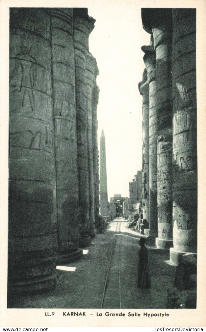 EGYPTE - Karnak  - La Grande Salle Hypostyle - Carte Postale Ancienne - Louxor