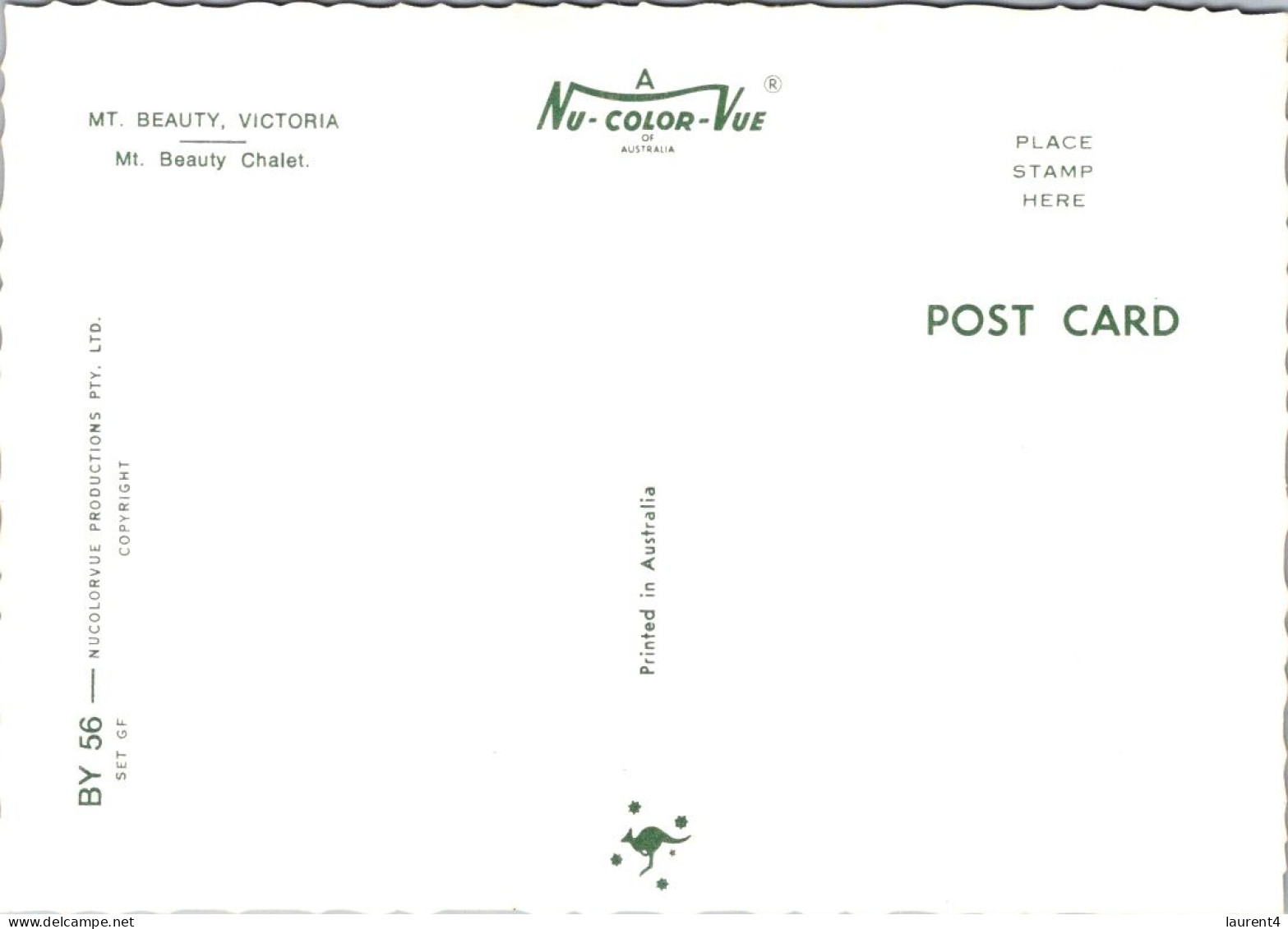 8-9-2023 (4 T 35) Australia - VIC - Mount Beauty Chalet (2 Postcards) - Autres & Non Classés
