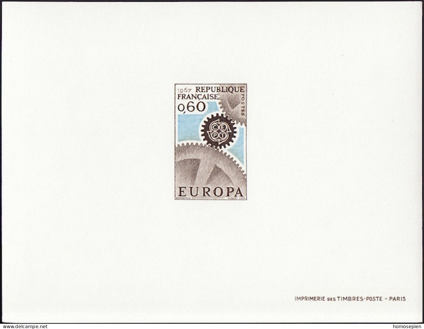 Europa CEPT 1967 France - Frankreich Y&T N°EL1522 - Michel N°DP1579 *** - 60c EUROPA - 1967