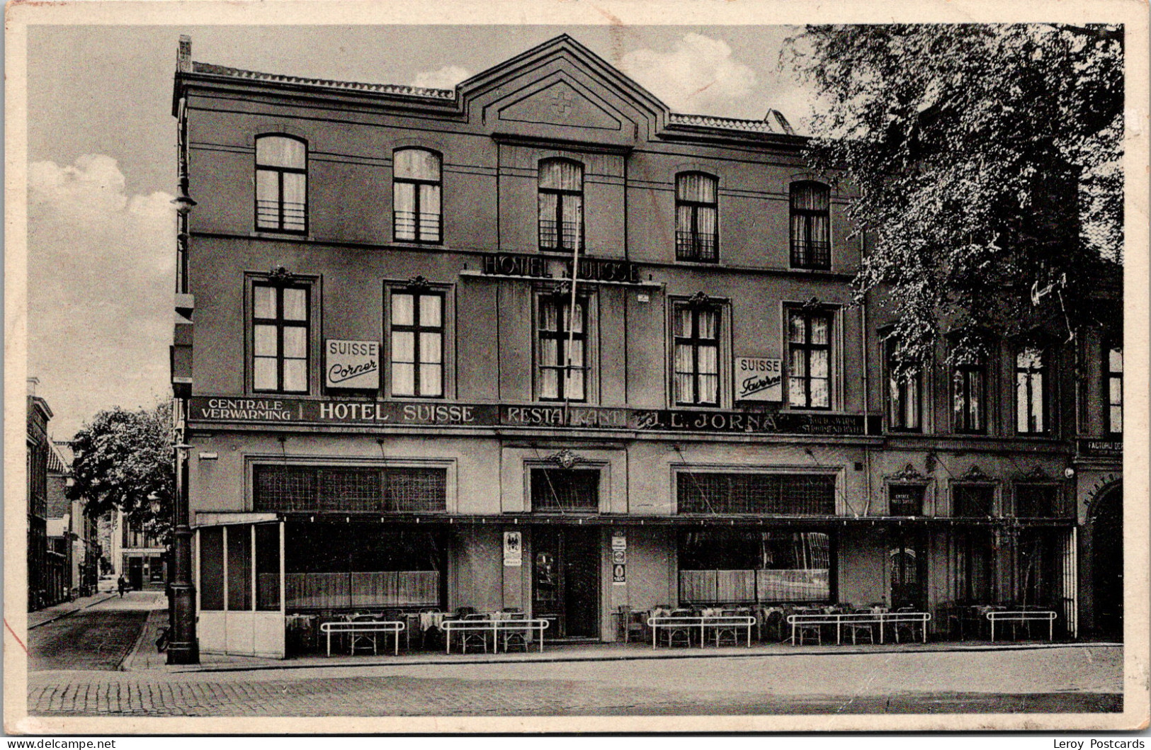 #3648 - Tilburg, Hotel Suisse T/o Het Station 1939 (NB) - Tilburg