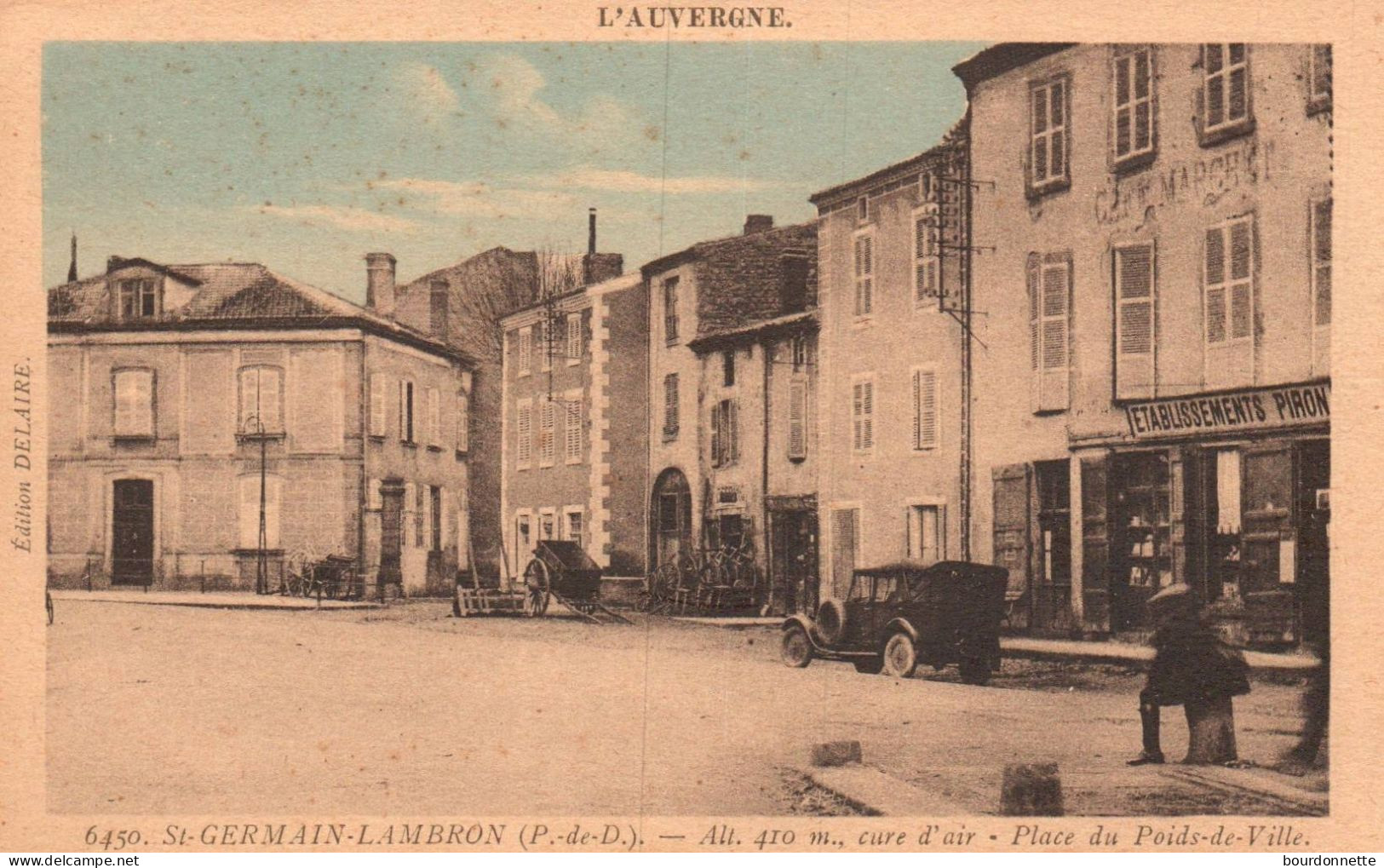 63 - SAINT GERMAIN LAMBRON - Cure D'air, Place Du Poids De Ville - Saint Germain Lembron