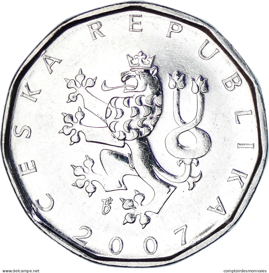 Monnaie, République Tchèque, 2 Koruny, 2007 - Czech Republic