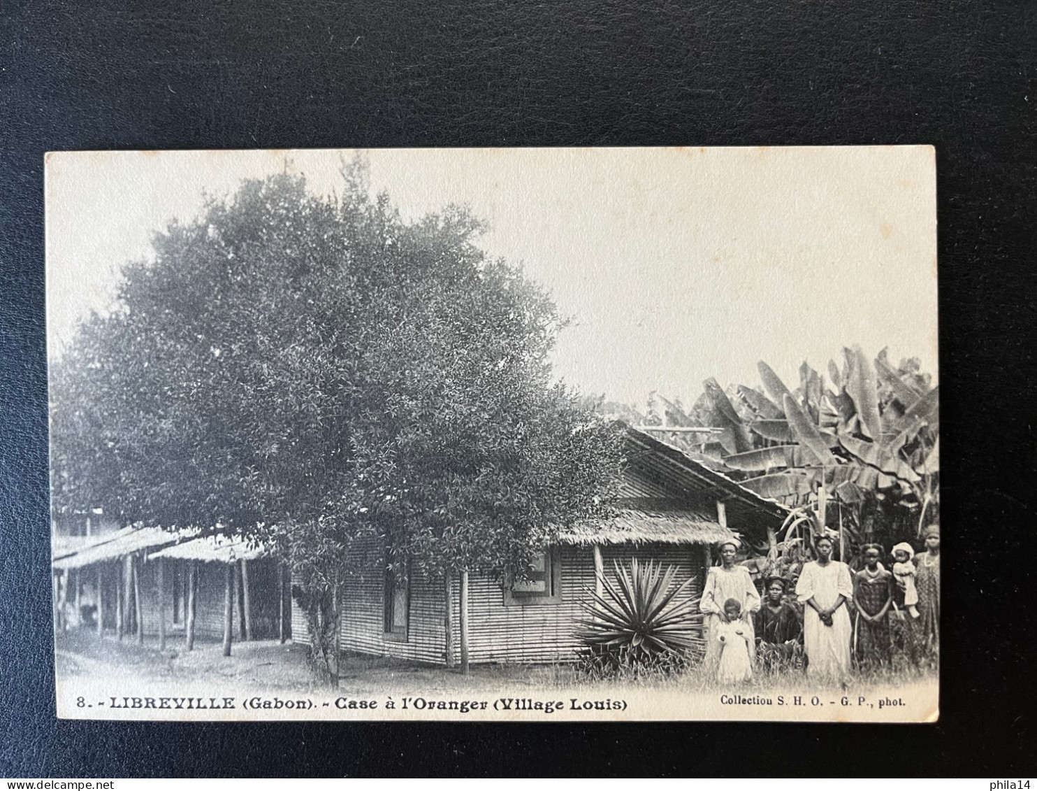 SP CPA GABON / LIBREVILLE CASE A L'ORANGER VILLAGE LOUIS / SANS CORRESPONDANCE - Covers & Documents