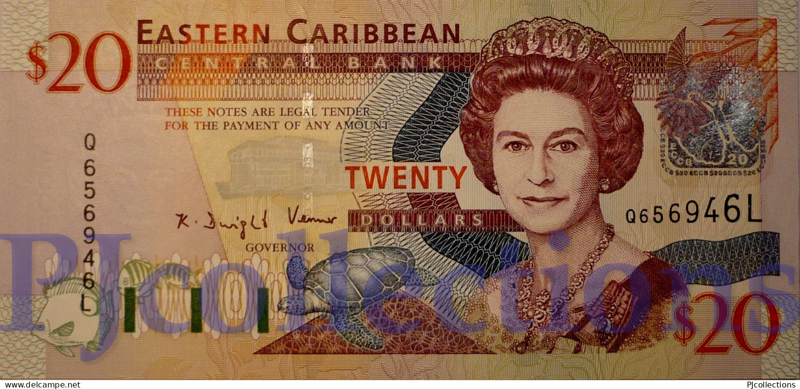 EAST CARIBBEAN 20 DOLLARS 2003 PICK 44L UNC - East Carribeans