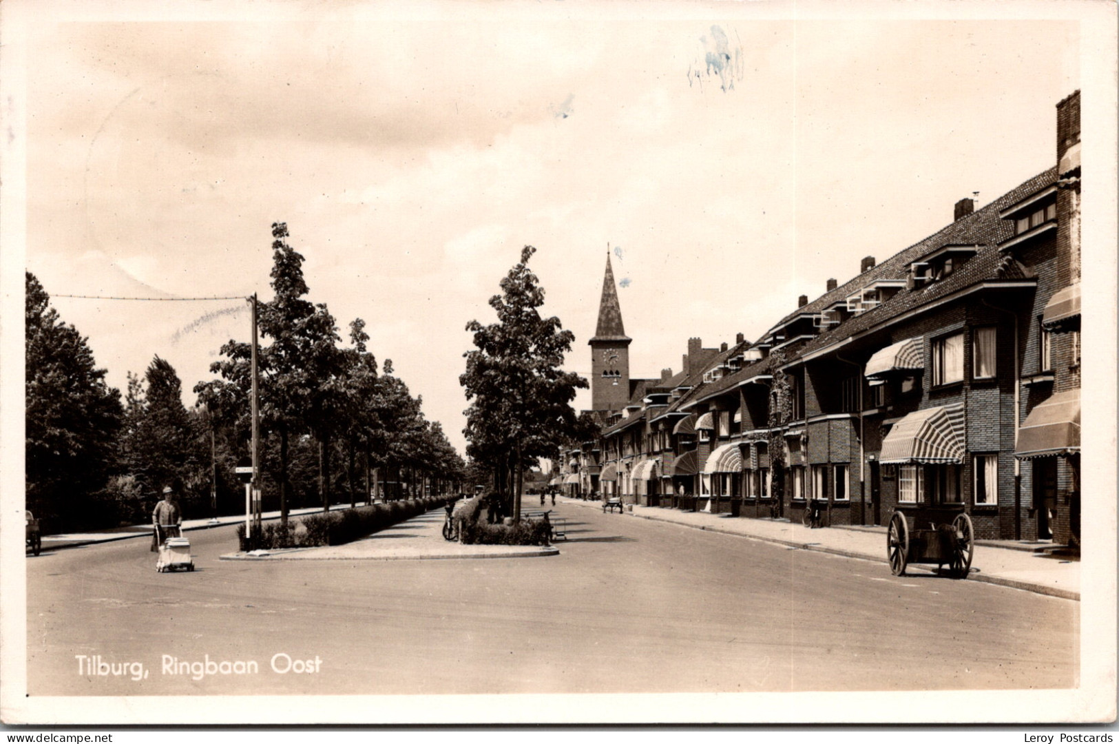 #3665 - Tilburg, Ringbaan Oost 1947 (NB) - Tilburg