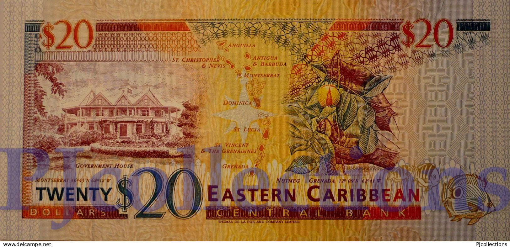 EAST CARIBBEAN 20 DOLLARS 1994 PICK 33M UNC RARE - East Carribeans