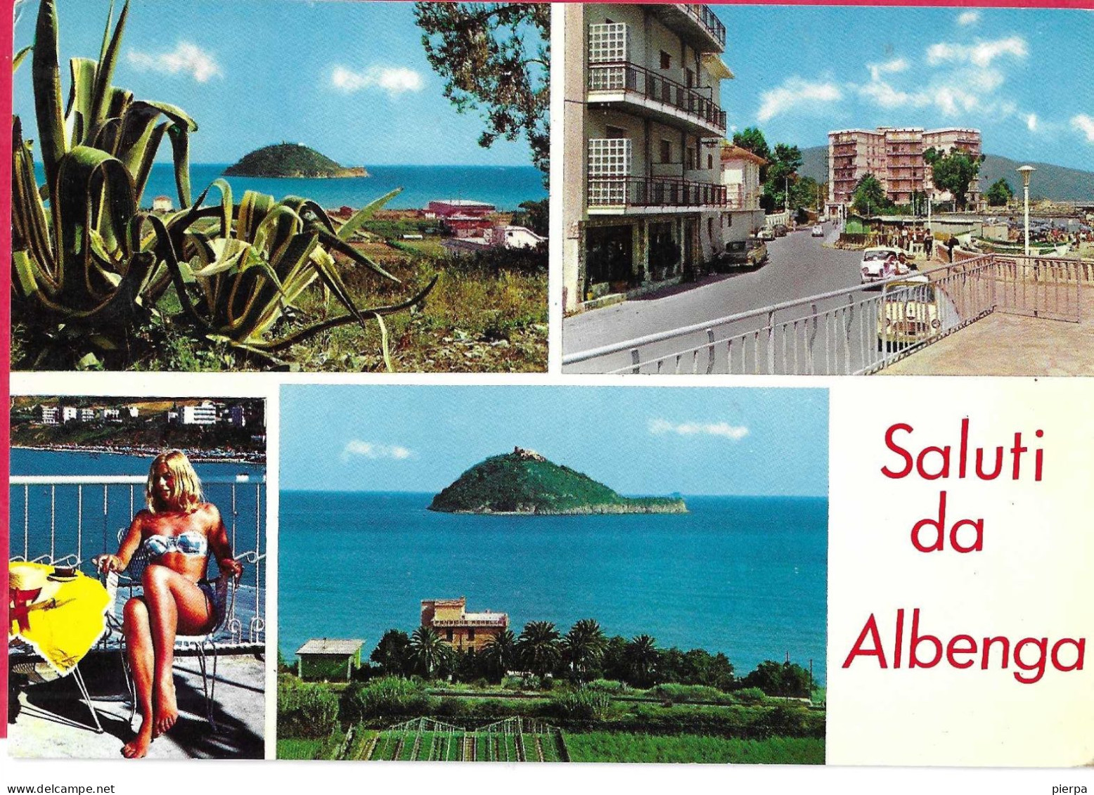 SALUTI DA ALBENGA - VIAGGIATA DA ALBENGAI PER MILITARE 20.IX.1967 - ANNULLO A TARGHETTA - Souvenir De...