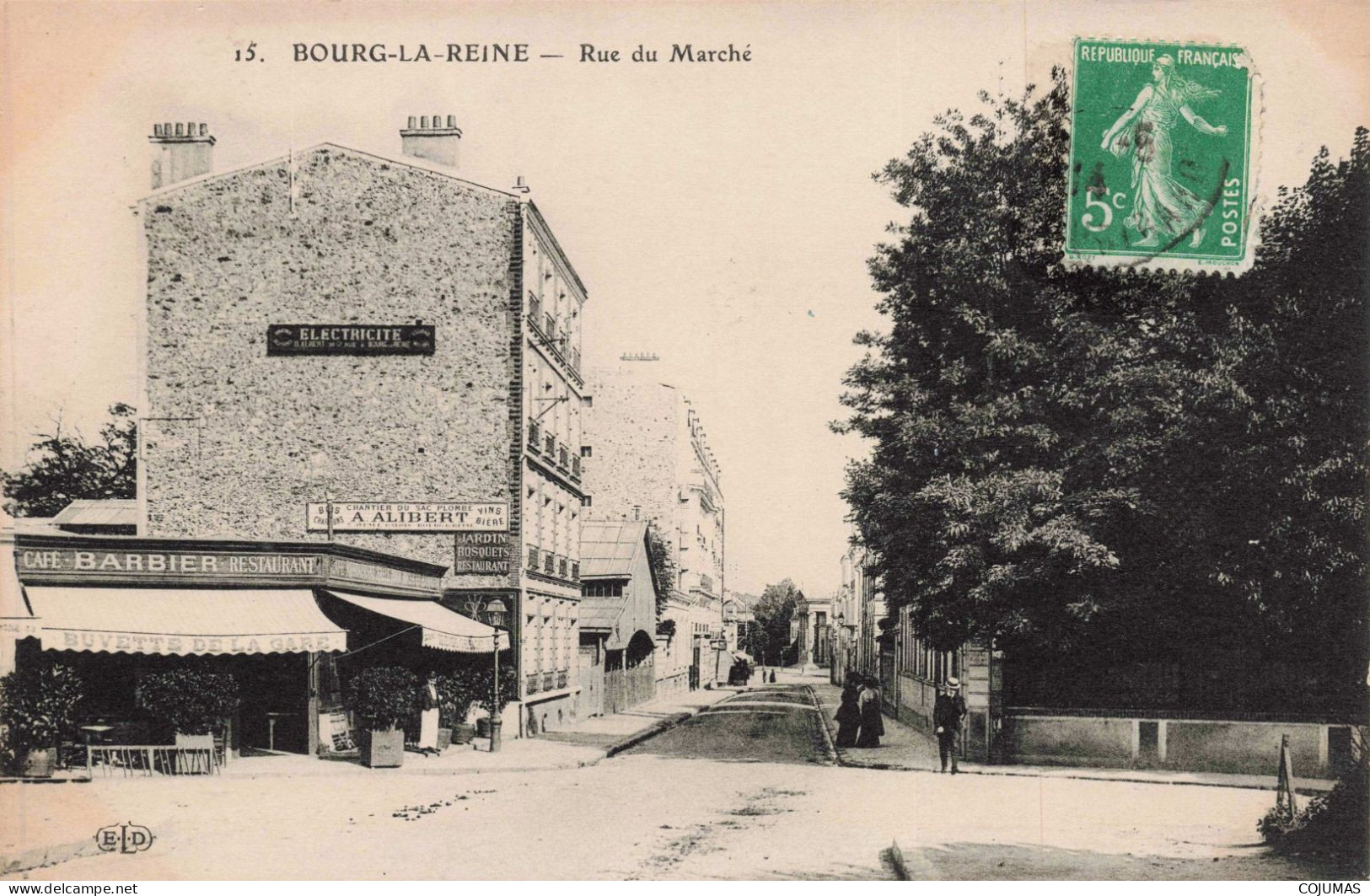 92 - BOURG LA REINE _S21285_ Rue Du Marché - Café Barbier - Bourg La Reine