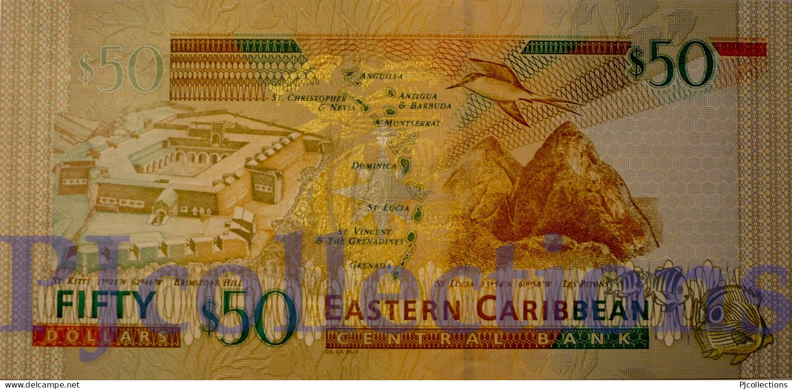 EAST CARIBBEAN 50 DOLLARS 2003 PICK 45L UNC - Caraïbes Orientales