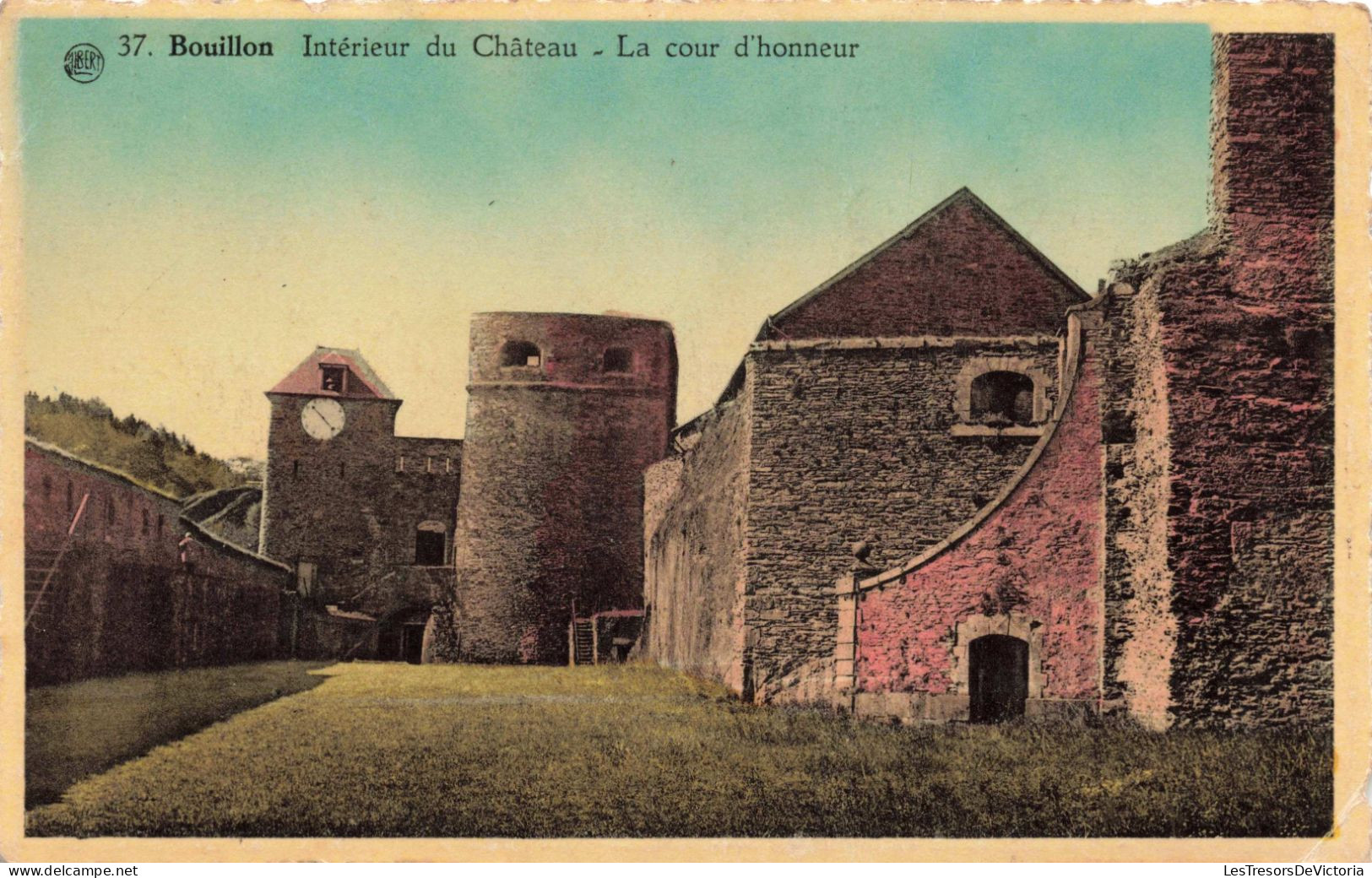 BELGIQUE - Bouillon - Intérieur Du Château - La Cour D'Honneur - Colorisé - Carte Postale Ancienne - Bouillon