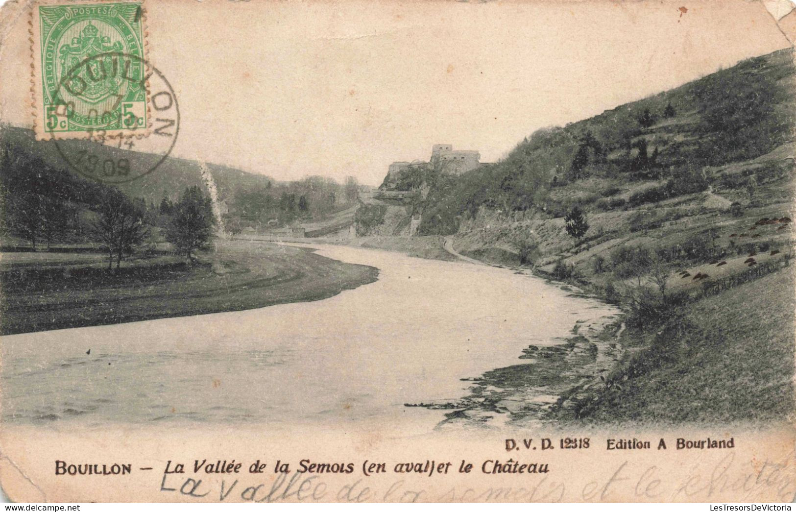 BELGIQUE - Bouillon - La Vallée De La Semois En Aval Et Le Château - Colorisé - A Bourland - Carte Postale Ancienne - Bouillon