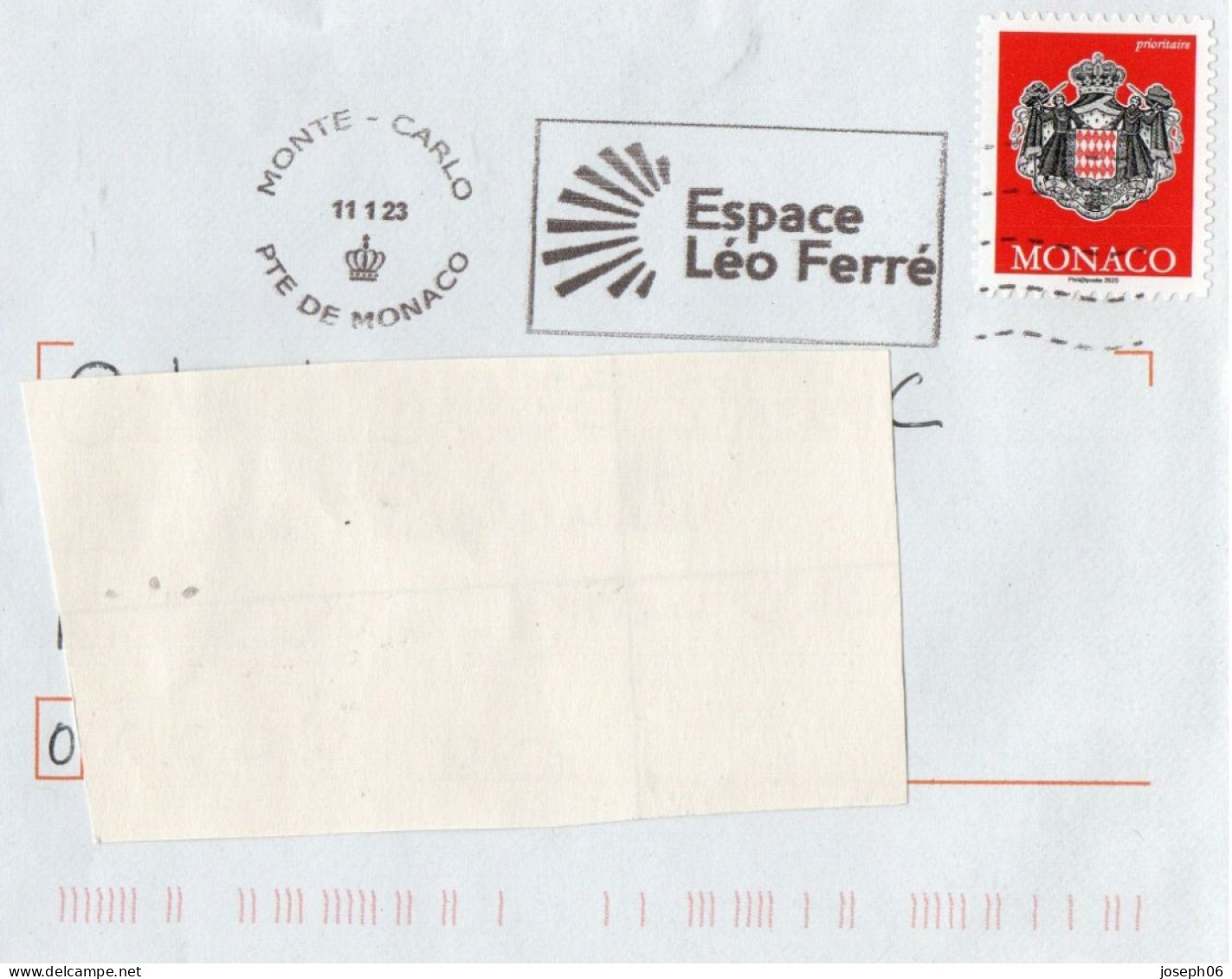 MONACO    2023  Y.T. N° Enveloppe  Oblitéré - Used Stamps