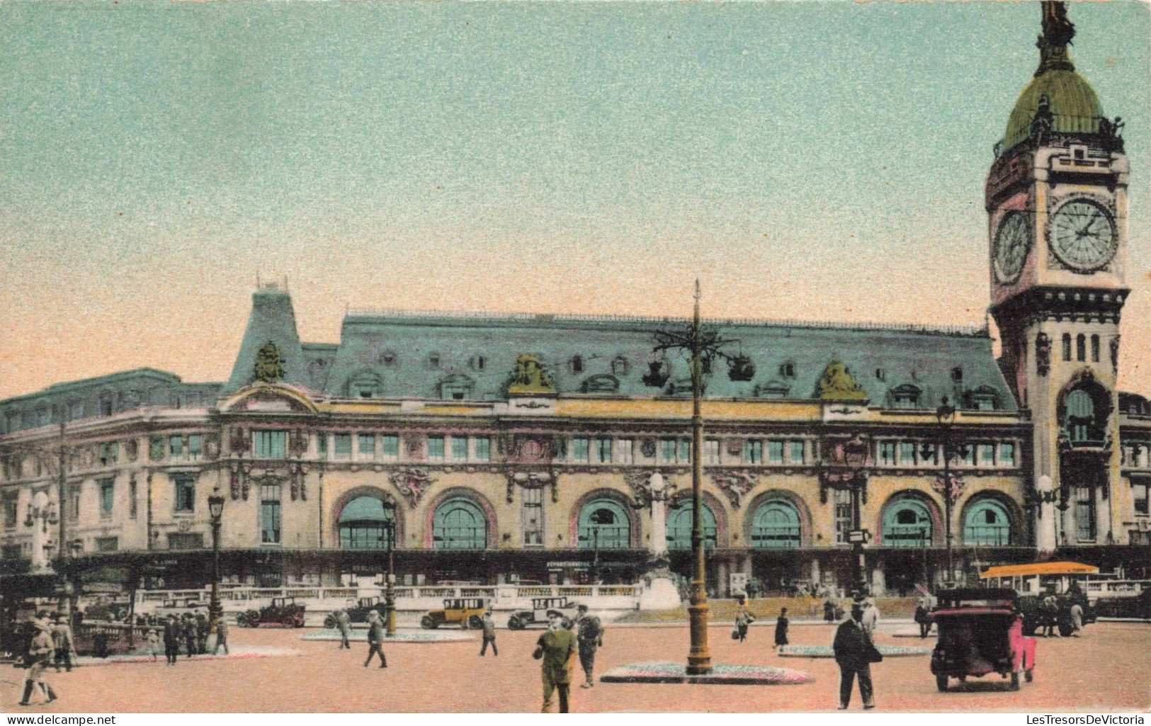 FRANCE - Paris - La Gare De Lyon - Animé - Colorisé - Carte Postale Ancienne - Transporte Público