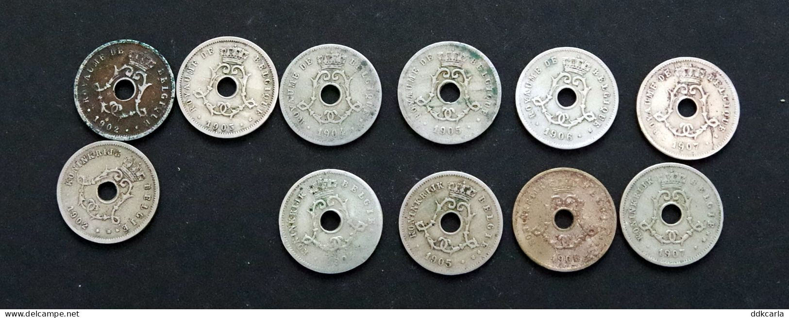 5 Cent Leopold II - 11 Stuks Ass - 5 Cents