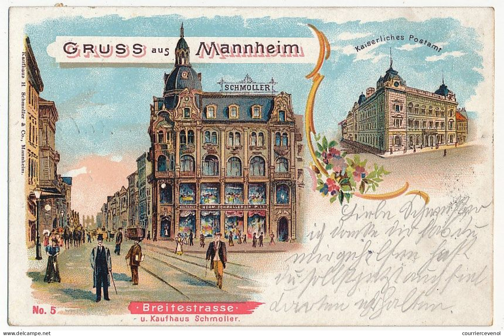 CPA - MANNHEIM (Allemagne) - Gruss Aus Mannheim - Breitestrasse - Mannheim