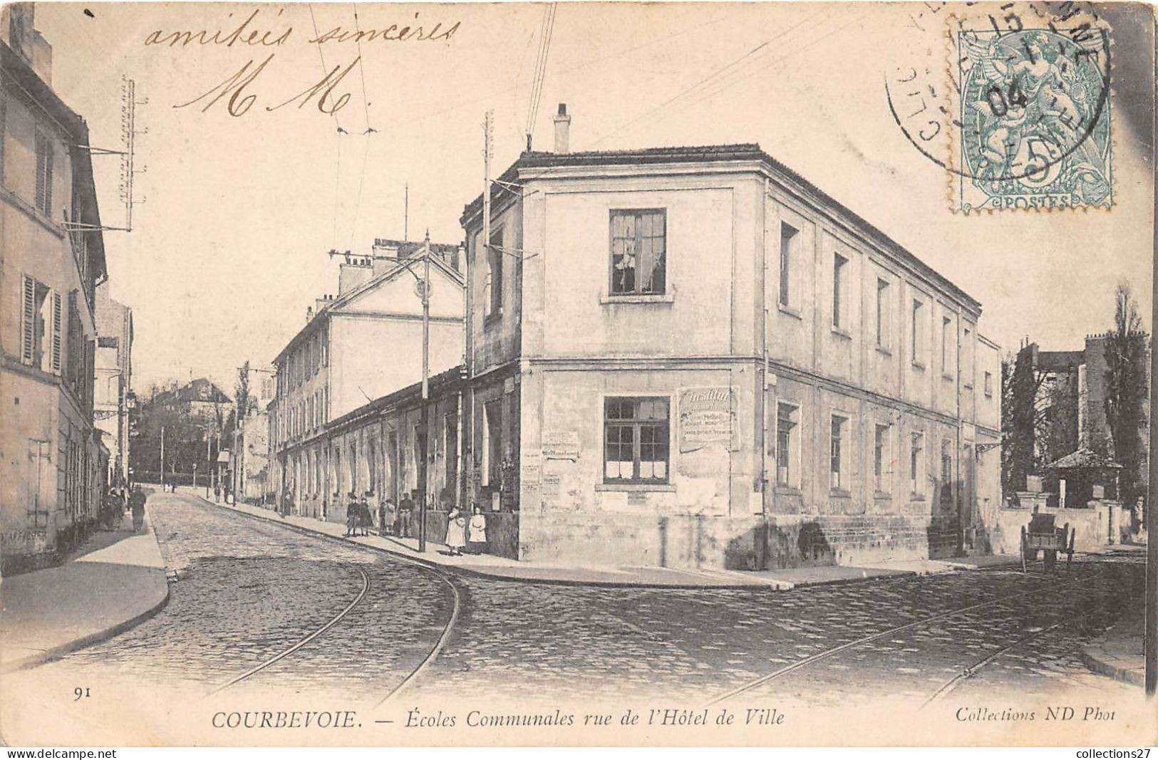 92-COURBEVOIE- ECOLE COMMUNALES RUE DE L'HÔTEL DE VILLE - Courbevoie