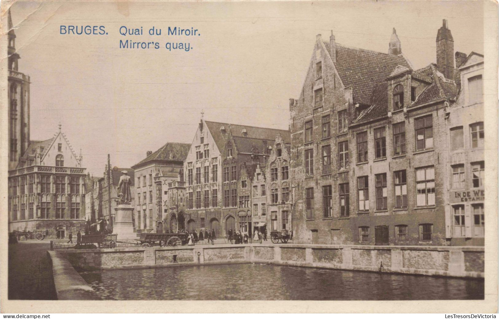 BELGIQUE - Bruges - Quai Du Miroir - Carte Postale Ancienne - Brugge