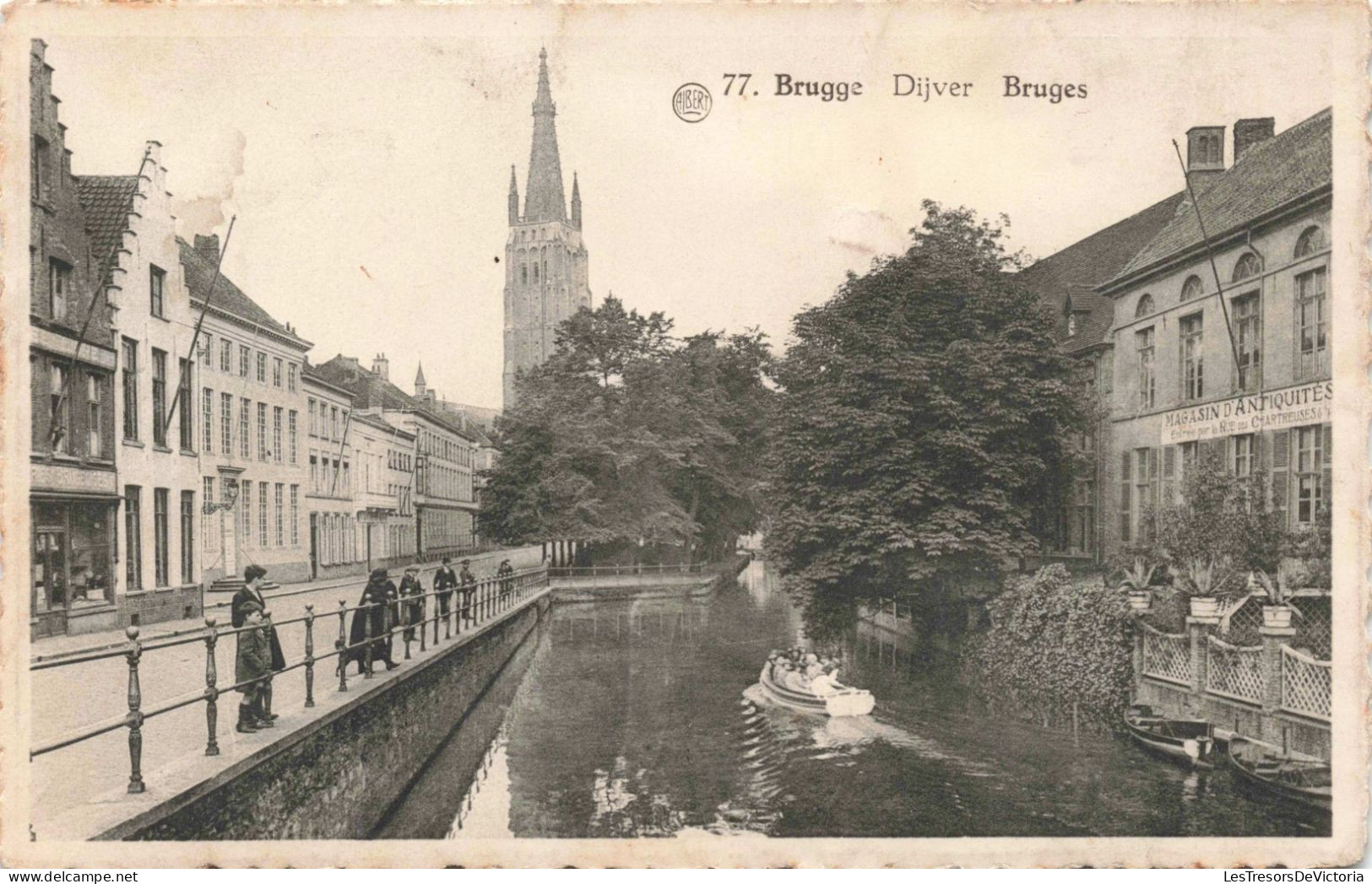 BELGIQUE - Bruges - Djiver - Animé -  Carte Postale Ancienne - Brugge