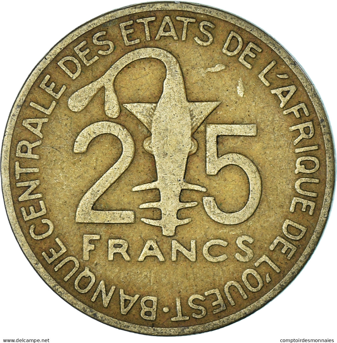 Monnaie, Communauté économique Des États De L'Afrique De L'Ouest, 25 Francs - Ivory Coast