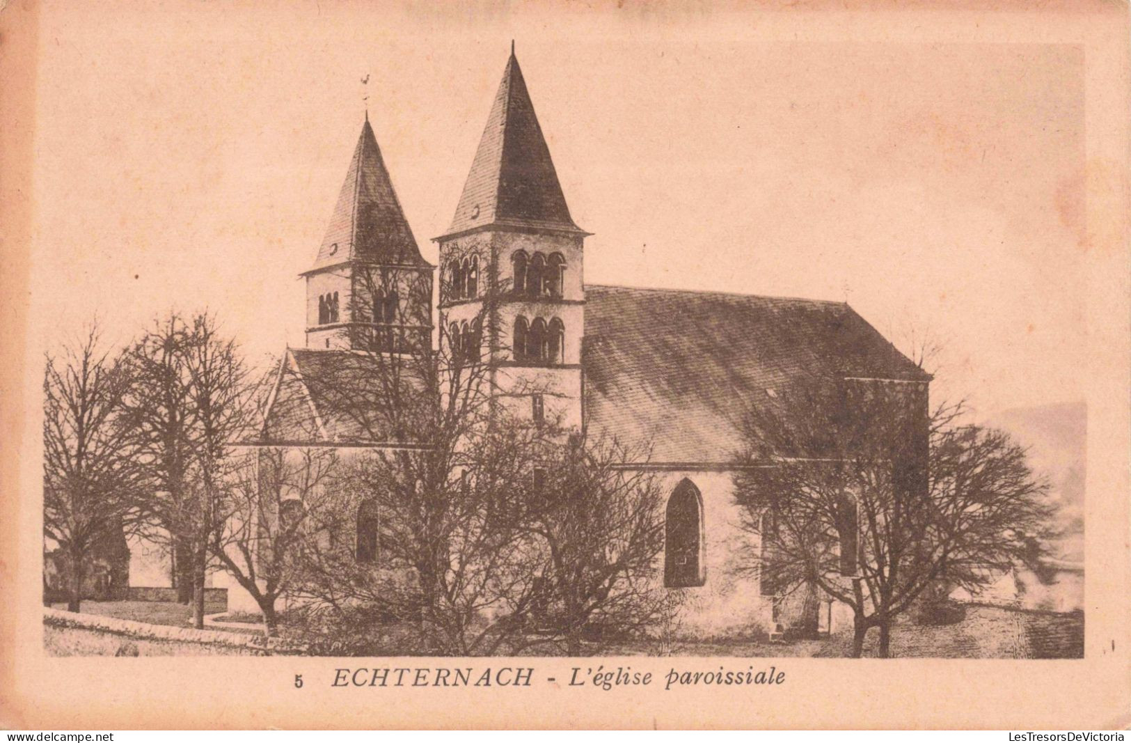 LUXEMBOURG - Echternach - L'eglise Paroissiale - Carte Postale Ancienne - Echternach