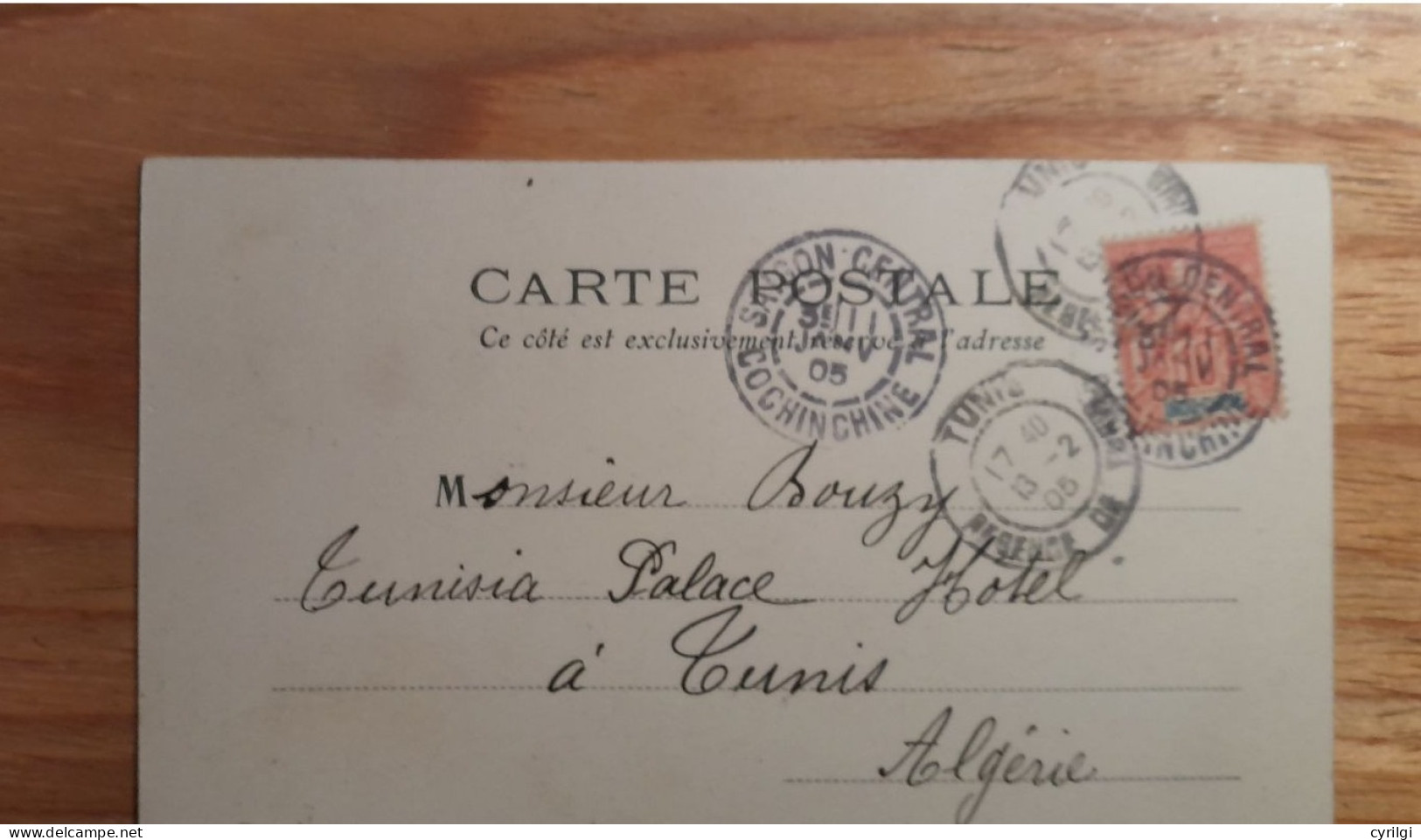 Monaco Pour Tunis 1905 - Lettres & Documents