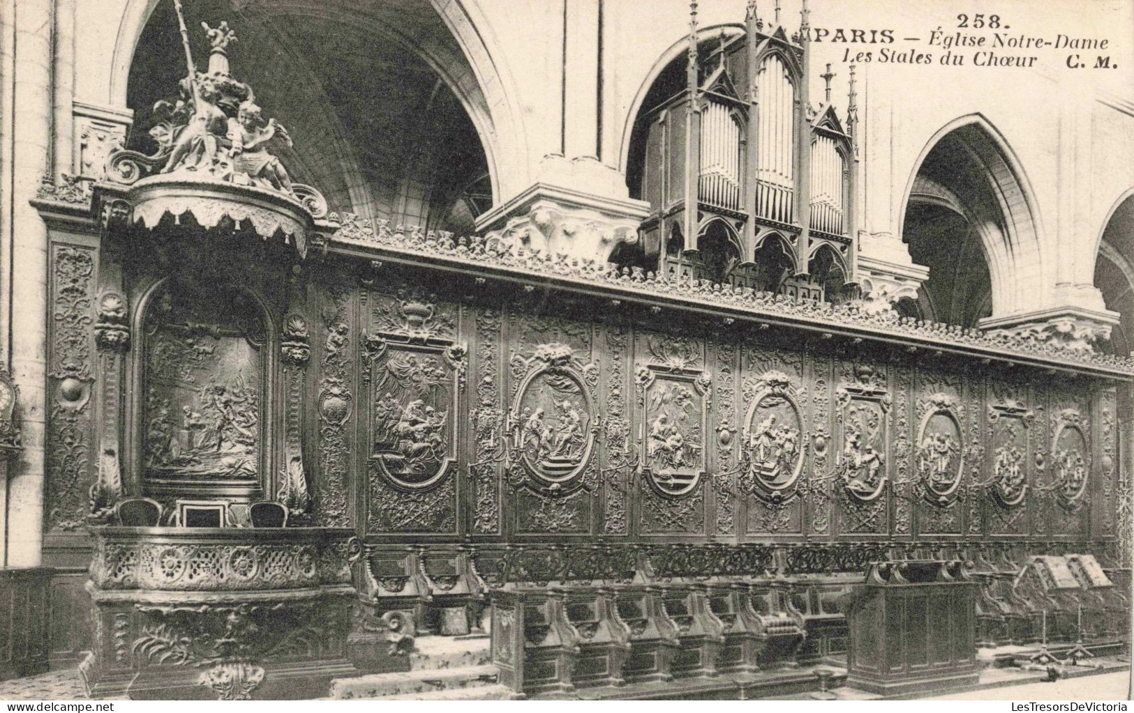 FRANCE - Paris - Notre Dame Les Stales Du Choeur - CM - Carte Postale Ancienne - Other Monuments