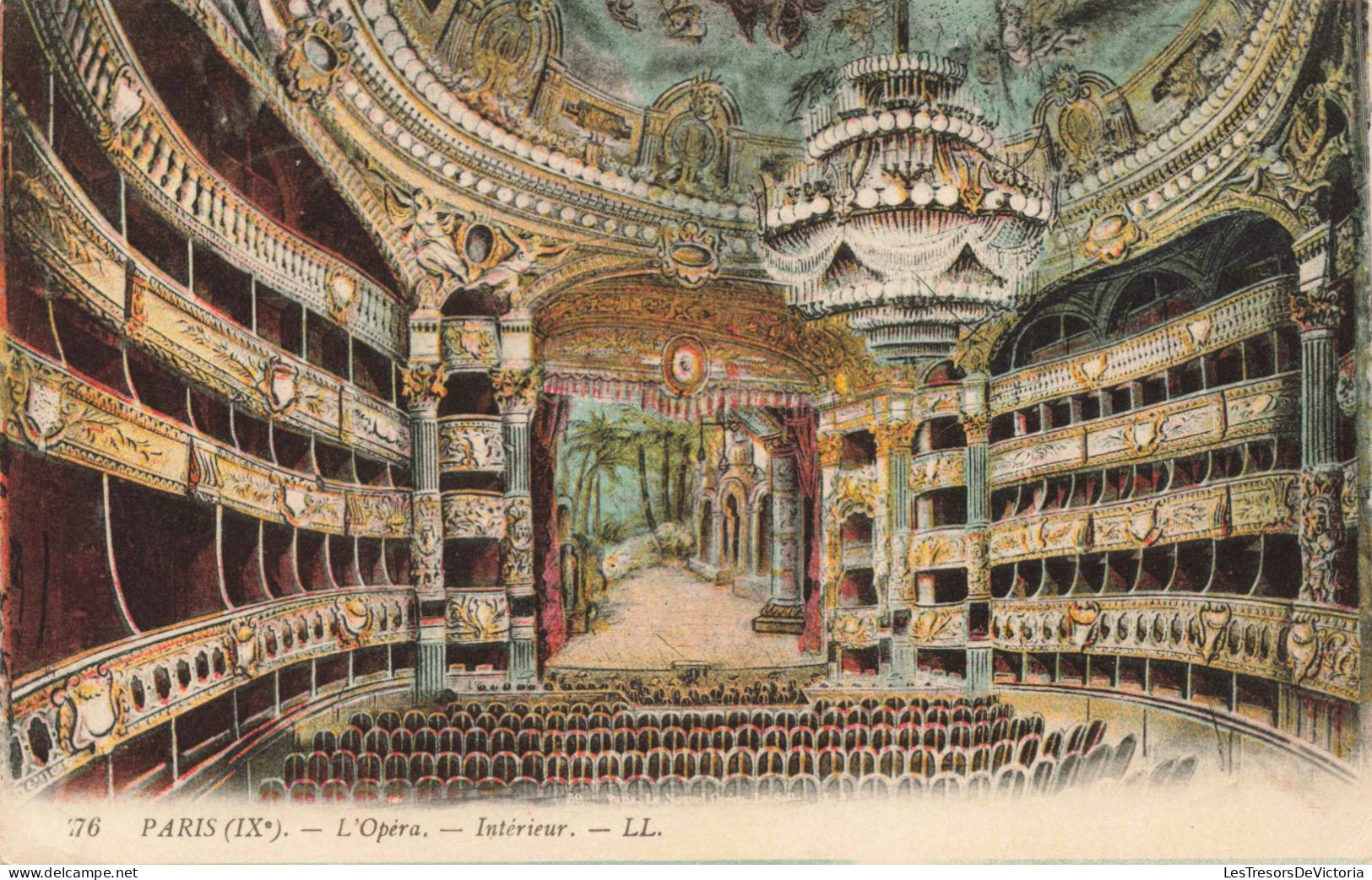 FRANCE - Paris (XI) - L'Opéra - Intérieur - LL - Colorisé - Carte Postale Ancienne - Autres Monuments, édifices