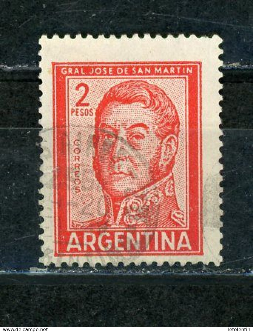 ARGENTINE: SAN MARTIN - N° Yvert 604B Obli. - Gebraucht