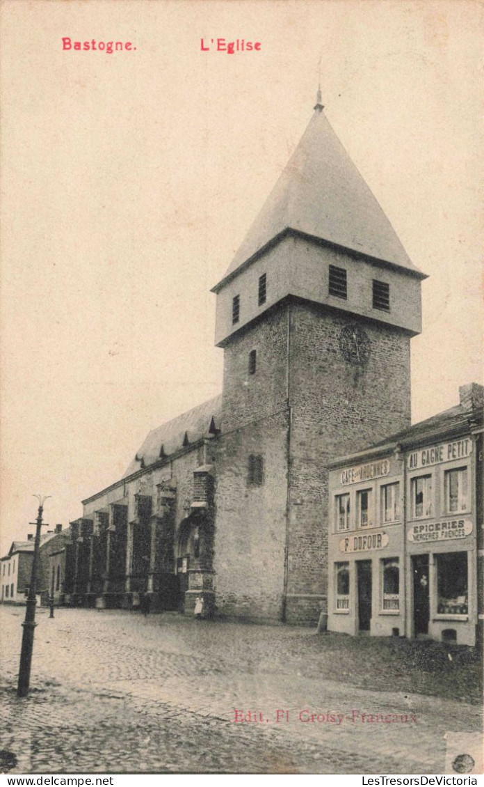 BELGIQUE - Luxembourg - Bastogne - L'Eglise - Carte Postale Ancienne - Bastogne