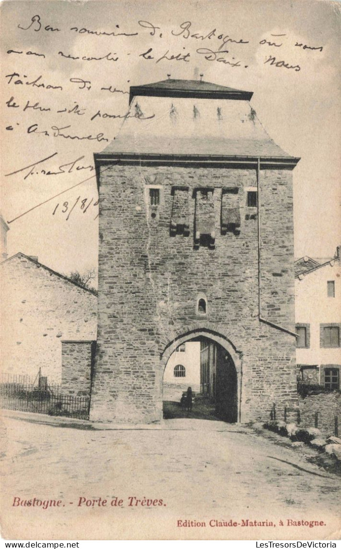 BELGIQUE - Luxembourg - Bastogne - Porte De Trèves - Carte Postale Ancienne - Bastenaken