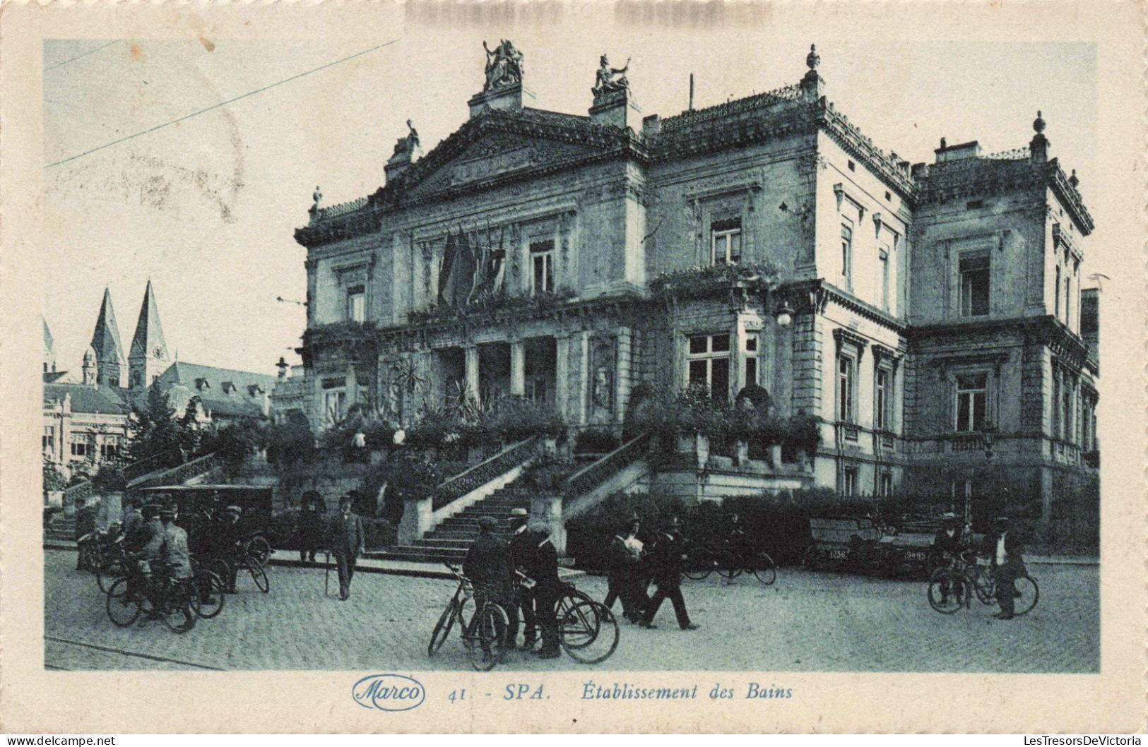 BELGIQUE - Spa - Etablissement Des Bains - Animé - Carte Postale Ancienne - Spa