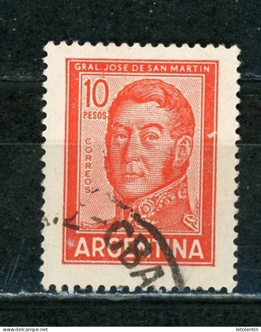 ARGENTINE: SAN MARTIN - N° Yvert 732 Obli. - Used Stamps