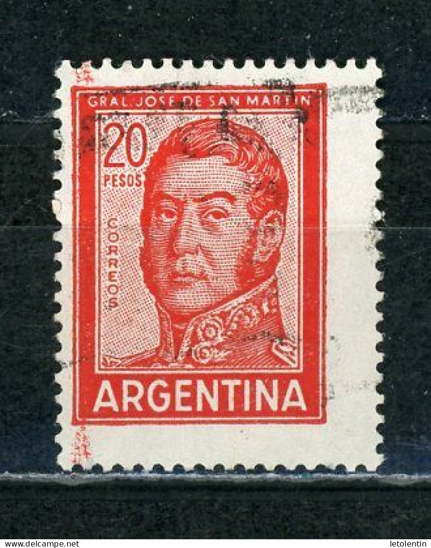 ARGENTINE: SAN MARTIN - N° Yvert 781 Obli. - Gebraucht