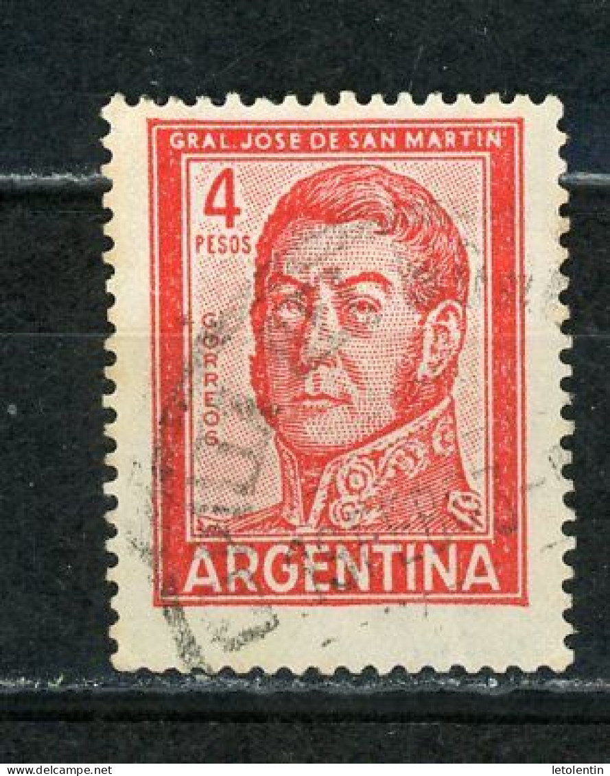 ARGENTINE: SAN MARTIN - N° Yvert 605A Obli. - Gebraucht