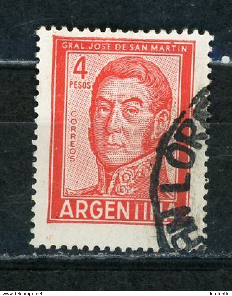 ARGENTINE: SAN MARTIN - N° Yvert 605A Obli. - Usati