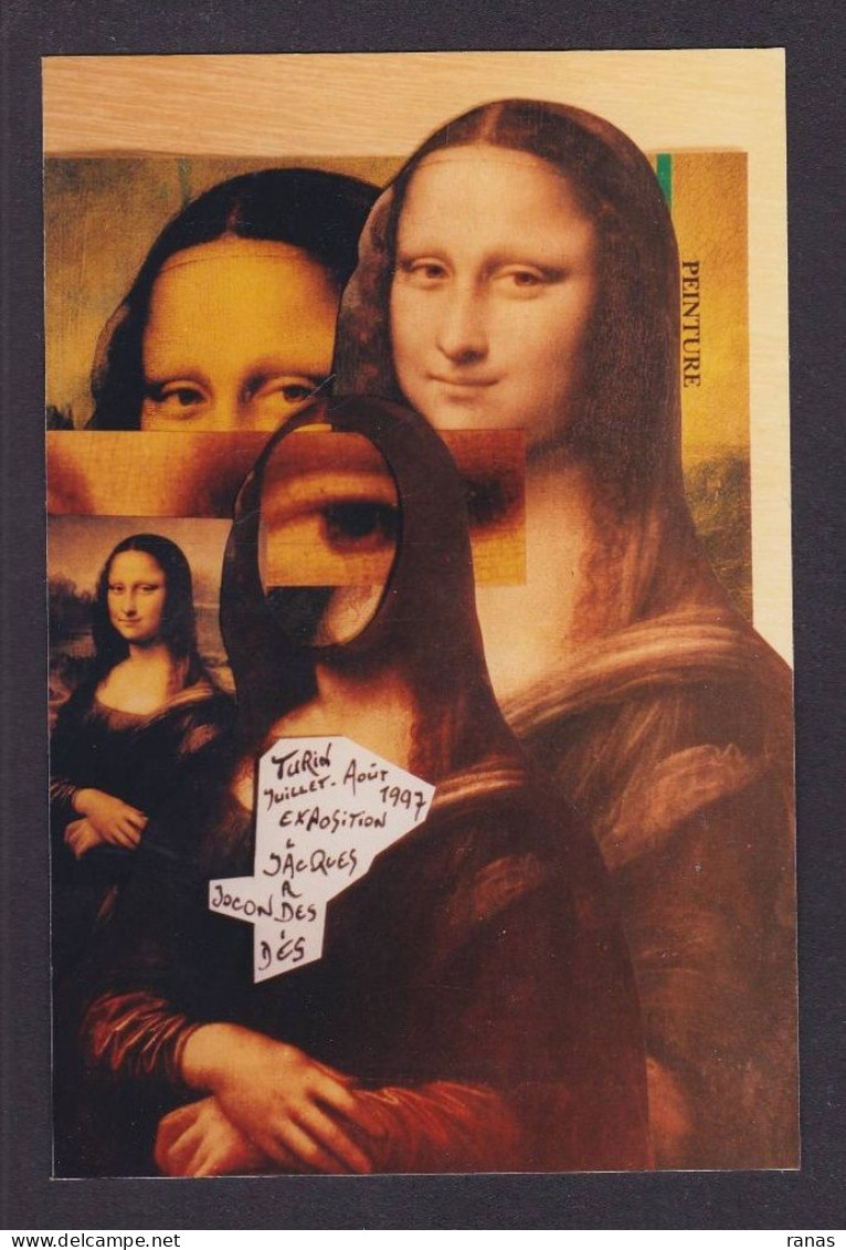 CPM Joconde Mona Lisa TURIN Par L'artiste JIHEL Tirage Limité - Andere & Zonder Classificatie