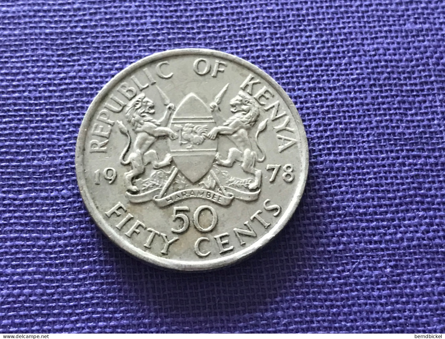 Münze Münzen Umlaumünze Kenia 50 Cents 1978 - Kenia