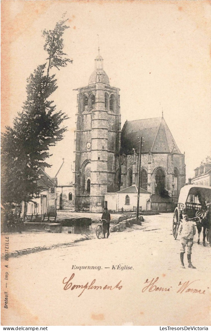 FRANCE - Clermont - Esquennoy - L'Eglise - Carte Postale Ancienne - Clermont