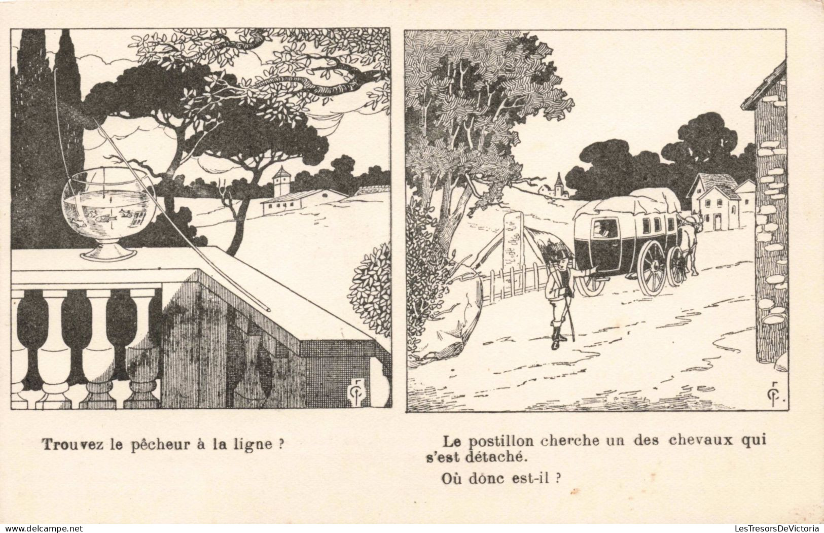 ILLUSTRATION - Jeux De Devinette - Carte Postale Ancienne - Sin Clasificación