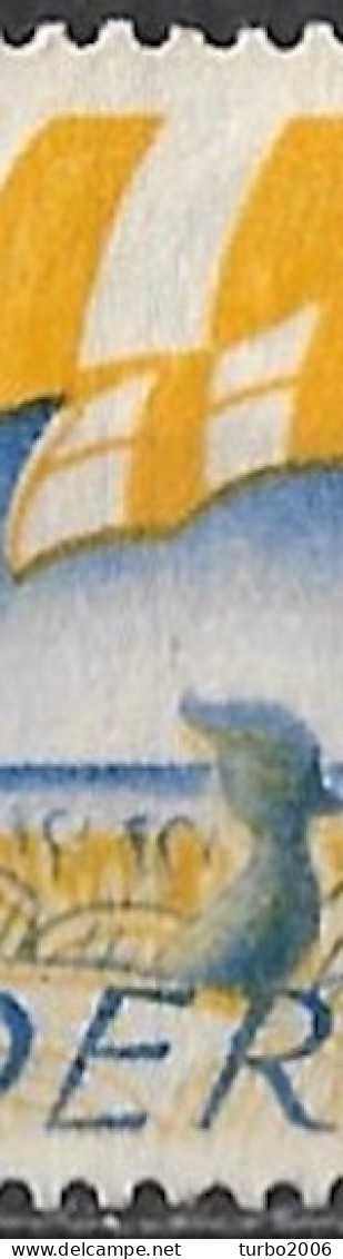 2 Blauwe Verticale Lijnen Door De Parasol In 1949 Zomerzegels Padvinderij / Boyscouts 2 + 2 Ct NVPH 513 - Abarten Und Kuriositäten