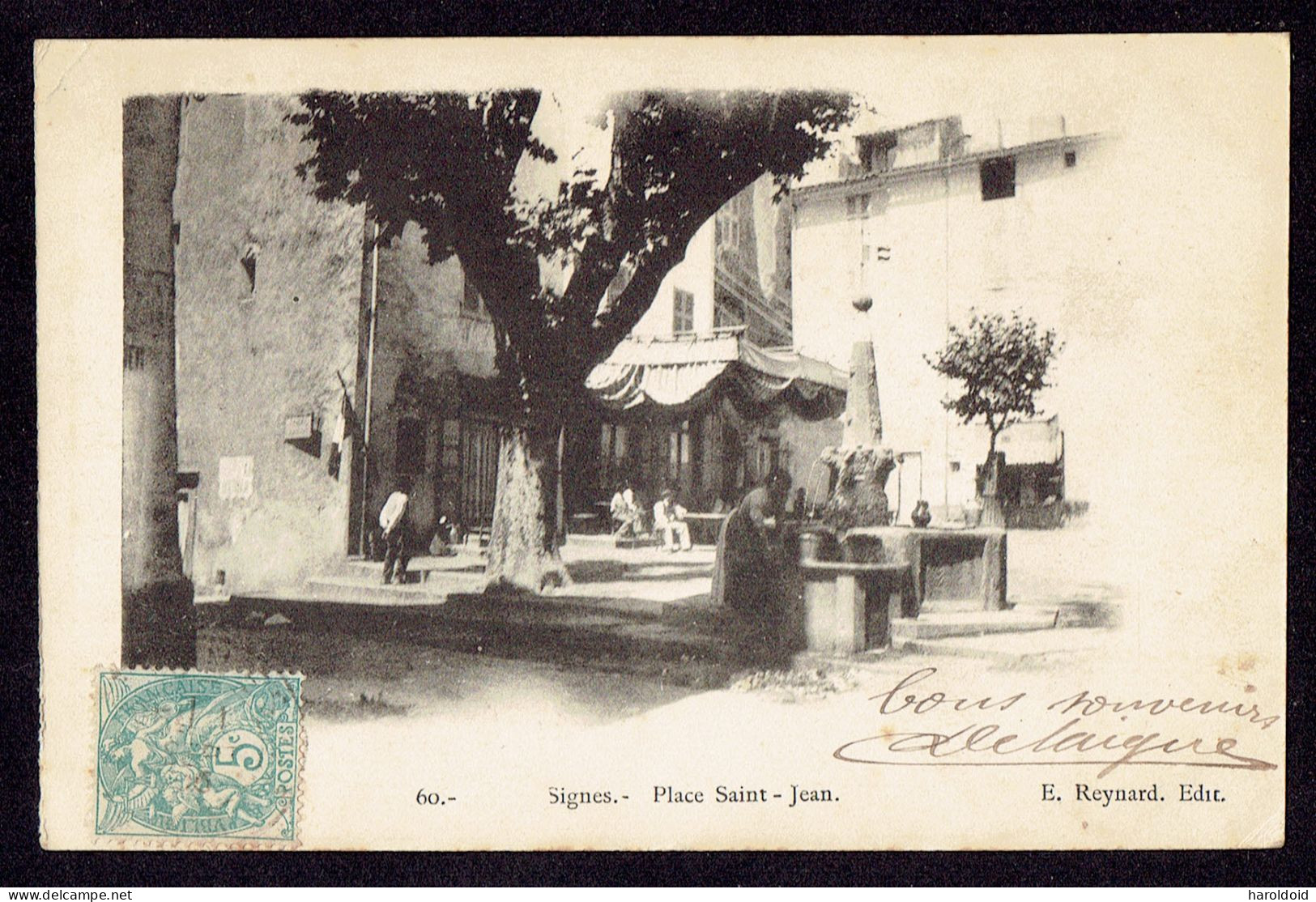 CPA 83 - SIGNES - 60. PLACE ST JEAN - PETITS PLIS D'ANGLES - Signes