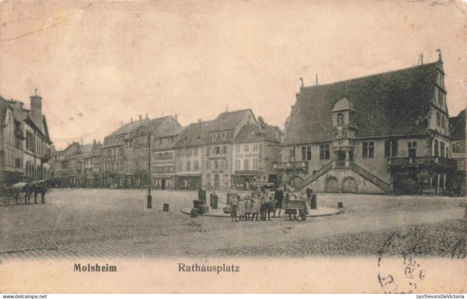 FRANCE - Molsheim - Rathausplatz - Carte Postale Ancienne - Molsheim