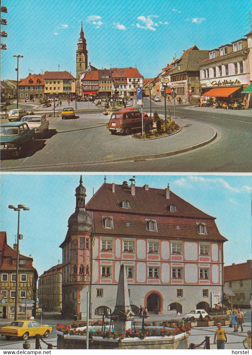 D-97631 Bad Königshofen - Alte Straßenansichten - Cars - NSU Prinz - VW Variant - Renault R4 - VW Käfer - Bad Koenigshofen