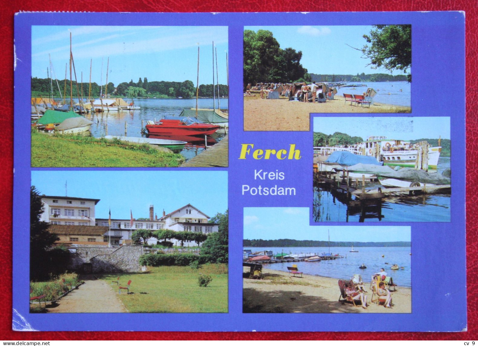 AK Ferch Kreis Potsdam Schwielowsee Bild Und Heimat Deutschland DDR Gelaufen Used Postcard A17 - Ferch