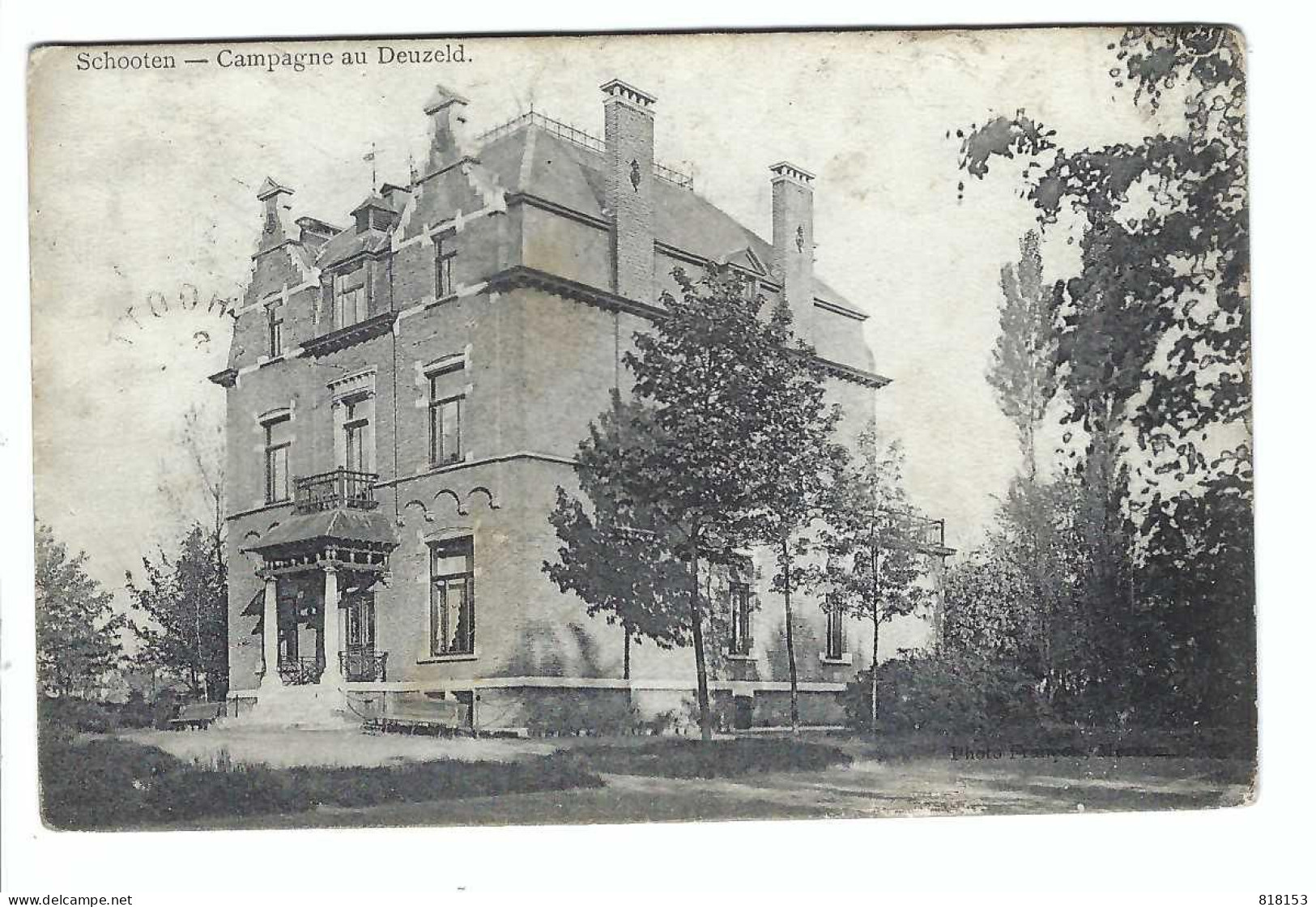 Schoten  Schooten - Campagne Au Deuzeld  1912 - Schoten