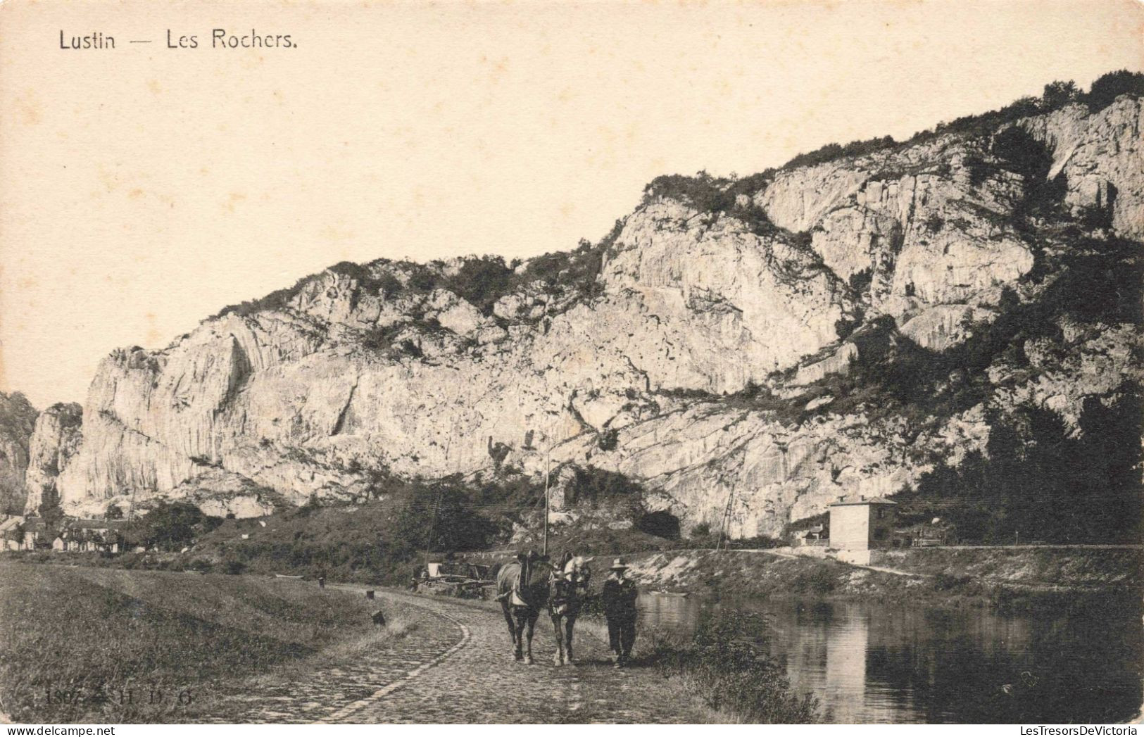 BELGIQUE - Lustin - Les Rochers -  Carte Postale Ancienne - Profondeville