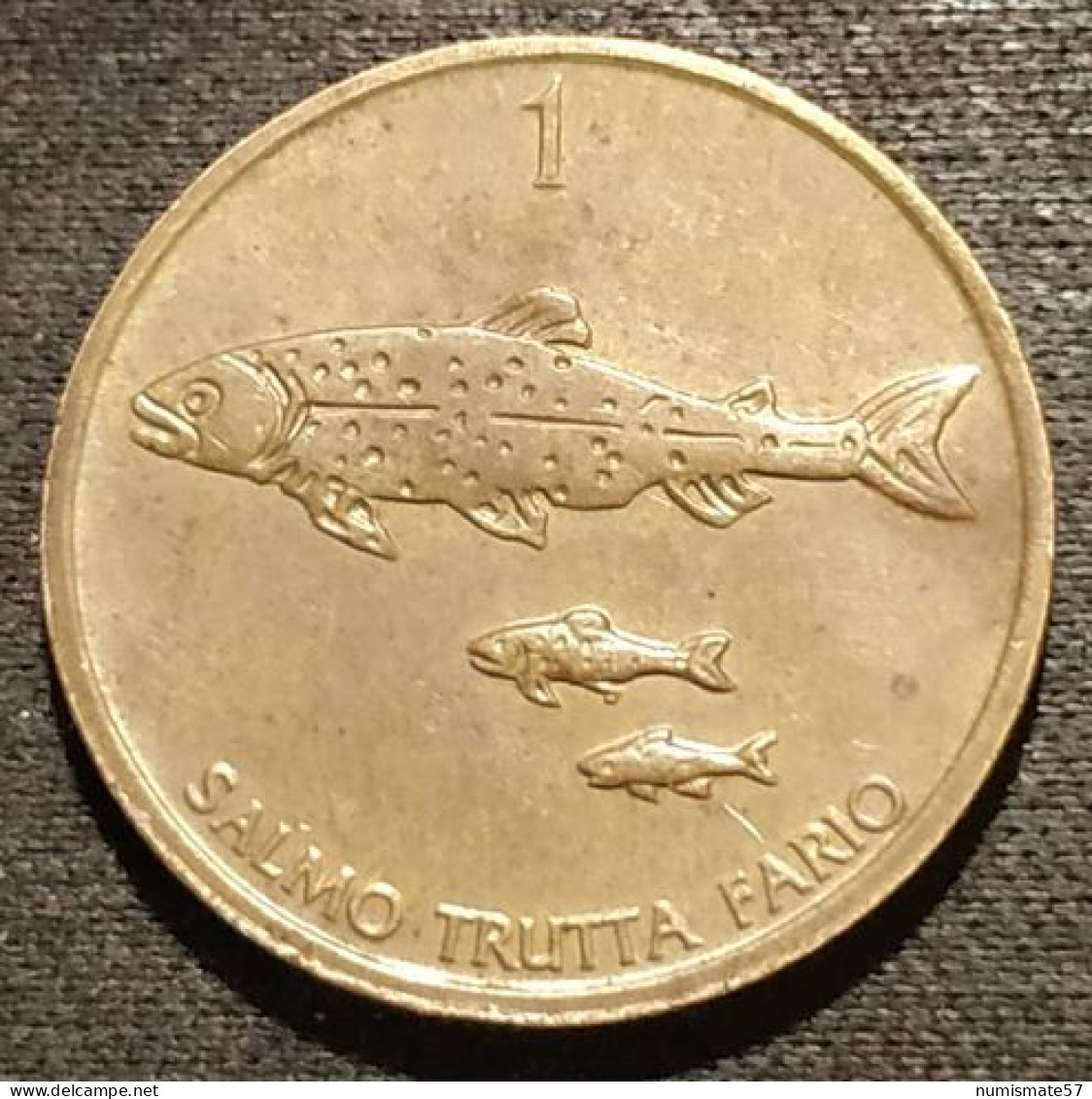 SLOVENIE - SLOVENIA - 1 TOLAR 1995 - Kremnica Mint - KM 4 - ( Truite - Salmo Trutta Fario ) - Slovenia