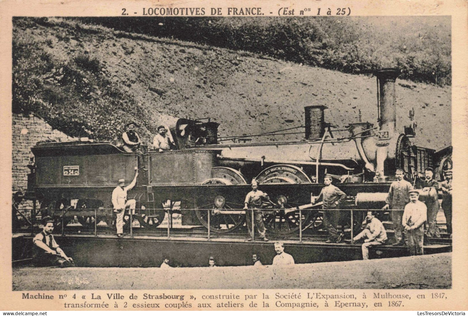 FRANCE - Strasbourg - Locomotives De France - Machine N°4 La Ville De Strasbourg ... - Carte Postale Ancienne - Haguenau