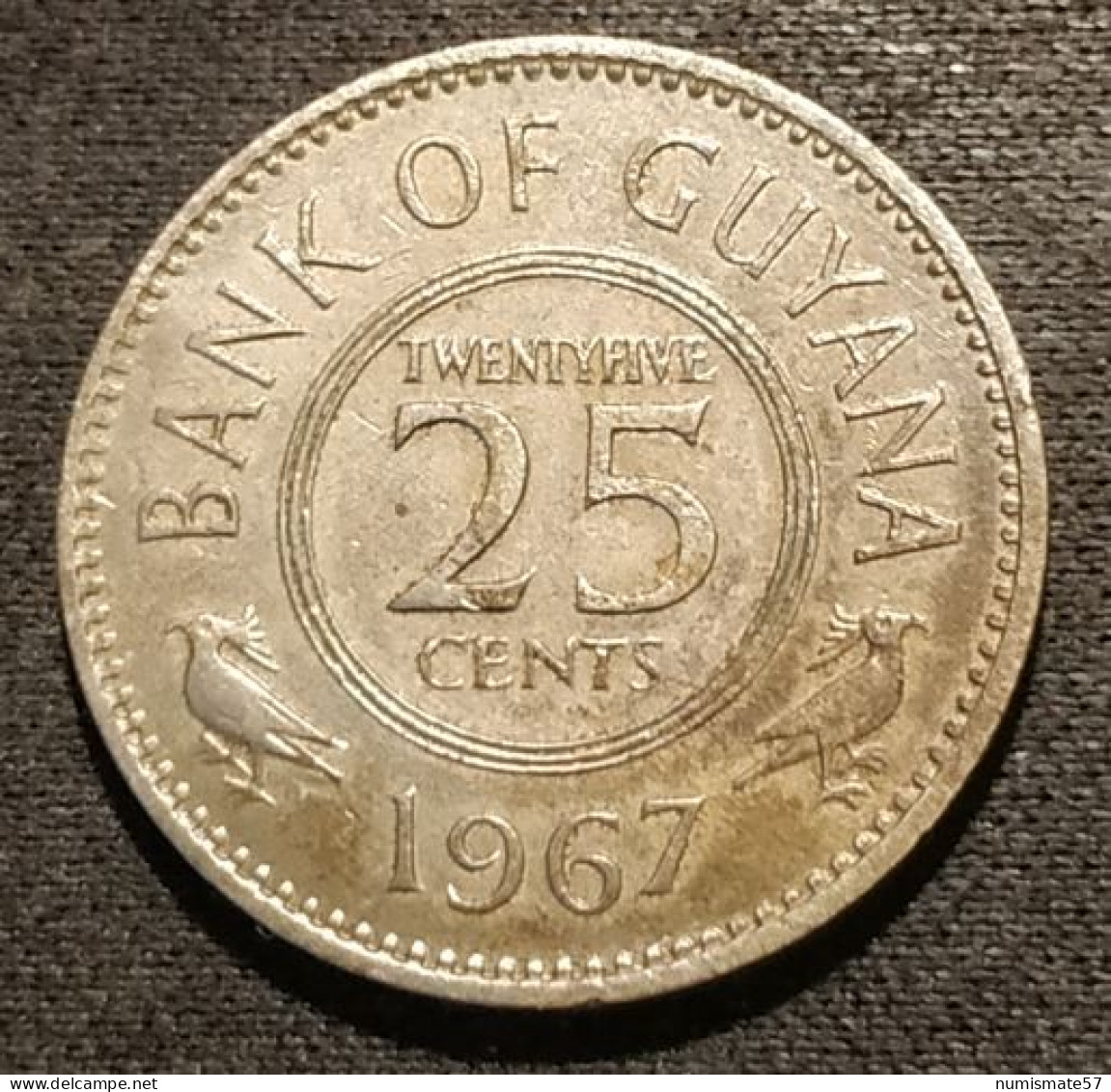 GUYANA - 25 CENTS 1967 - KM 34 - Guyana
